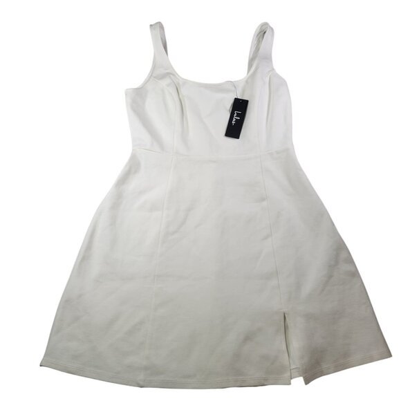 Lulus Always Admired White Sleeveless Mini Dress Size M - Picture 1 of 6